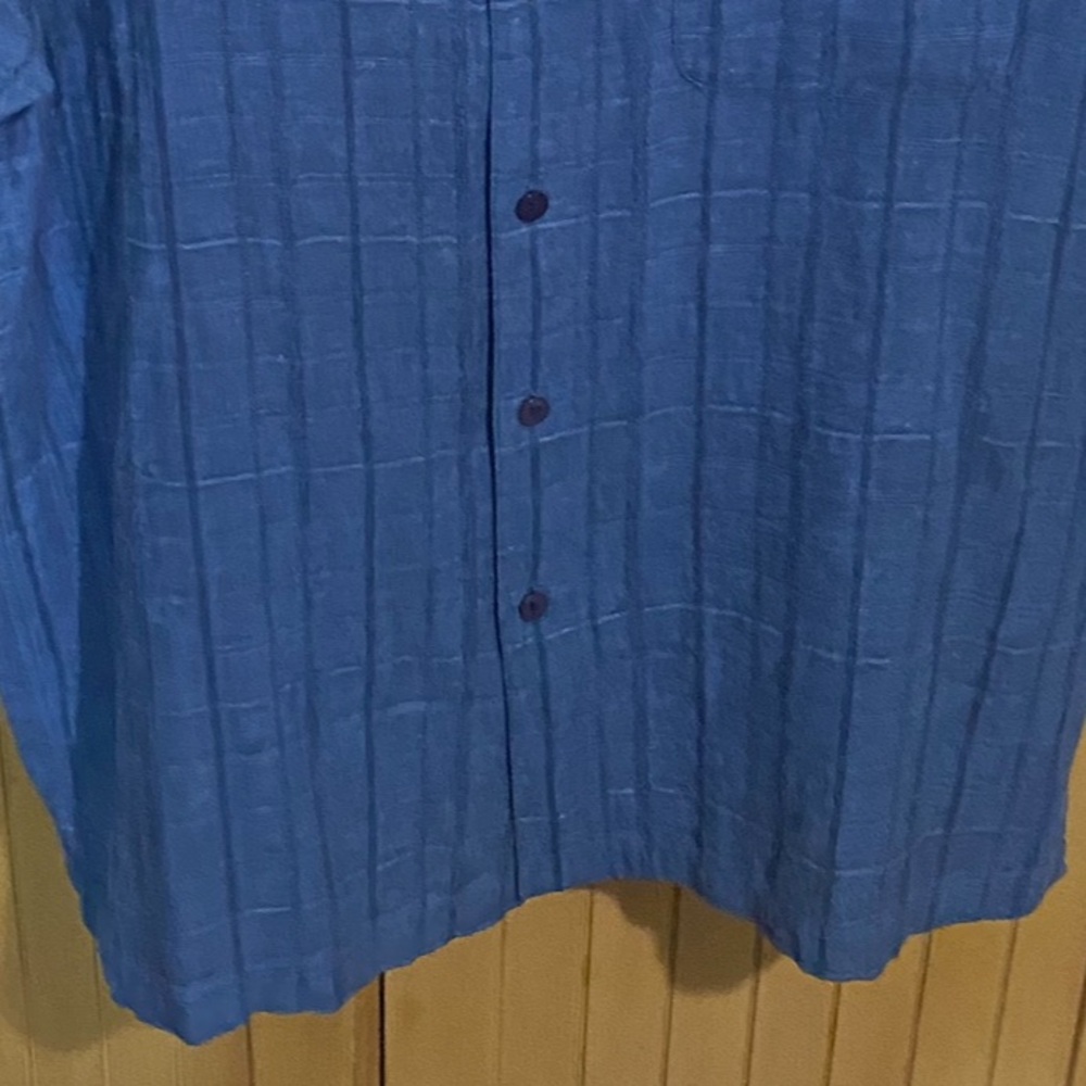 MENS MARC EDWARDS
SHORT SLEEVE BUTTON DOWN\Large/Blue - Picture 4 of 15